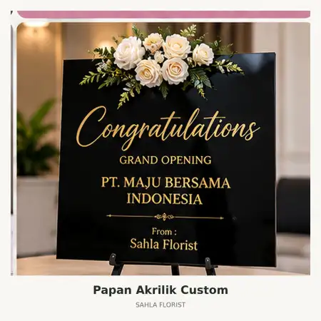 Papan Bunga Akrilik Lampung Barat